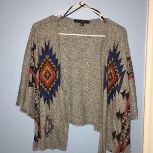 Forever 21 Aztec gray cardigan